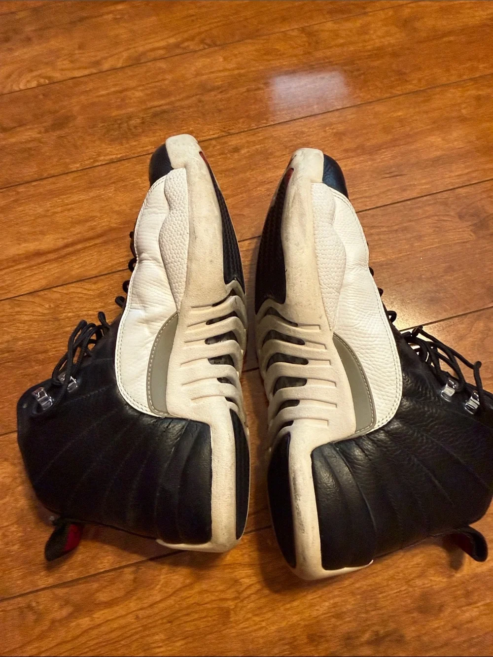 Air Jordan retro 12  Style Men's Basketball Shoes - Black/White/Red